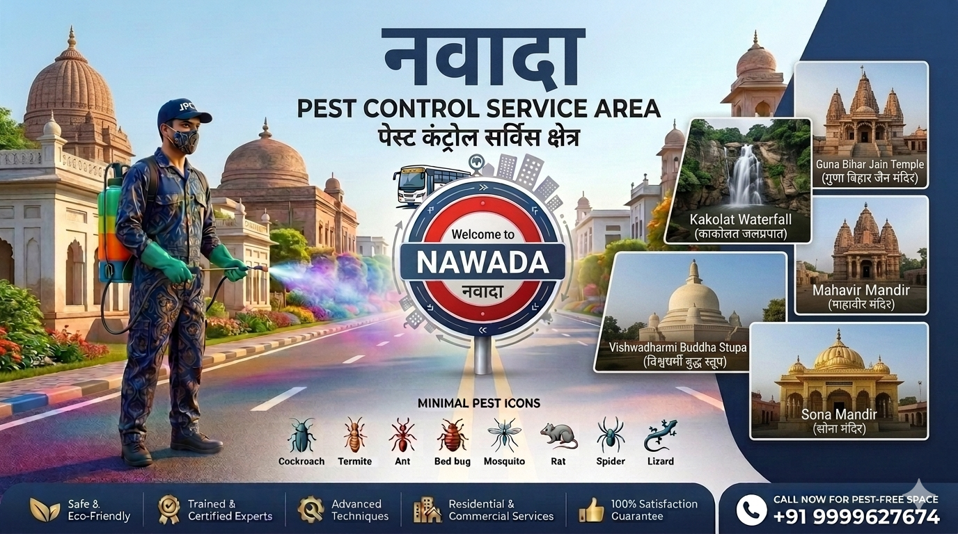 Looking for reliable pest control in Nawada? Laxmi Pest Control offers expert services for termites, cockroaches, rodents, and more. Call +91 9999627674 for eco-friendly treatment.